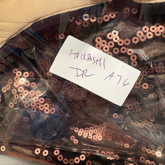 Chic Black and Gold Floral Midi Dress - Picture 8 of 8